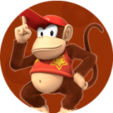 super mario game character Diddy Kong