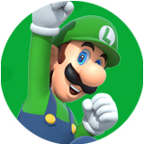 super mario game character Luigi